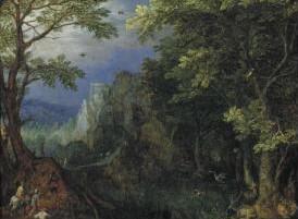 Gillis van Coninxloo Mountainous Landscape. France oil painting art